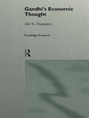 cover image of Gandhi's Economic Thought